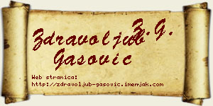 Zdravoljub Gašović vizit kartica